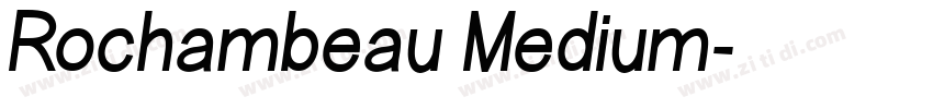 Rochambeau Medium字体转换